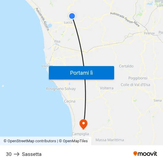 30 to Sassetta map