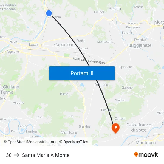 30 to Santa Maria A Monte map