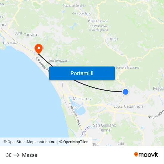 30 to Massa map