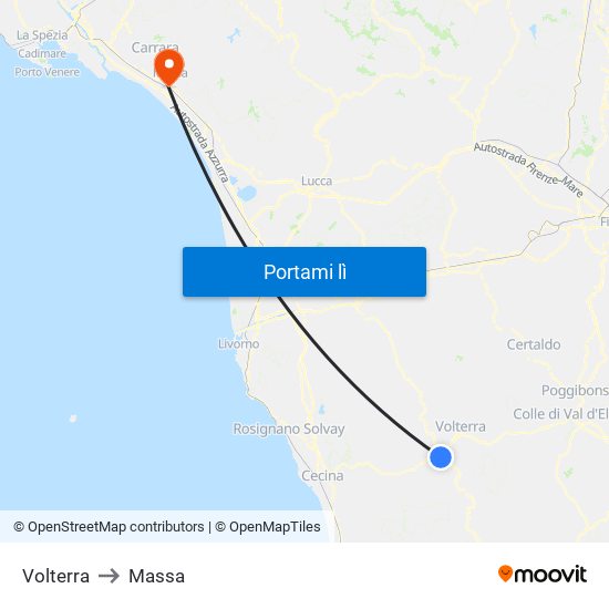 Volterra to Massa map