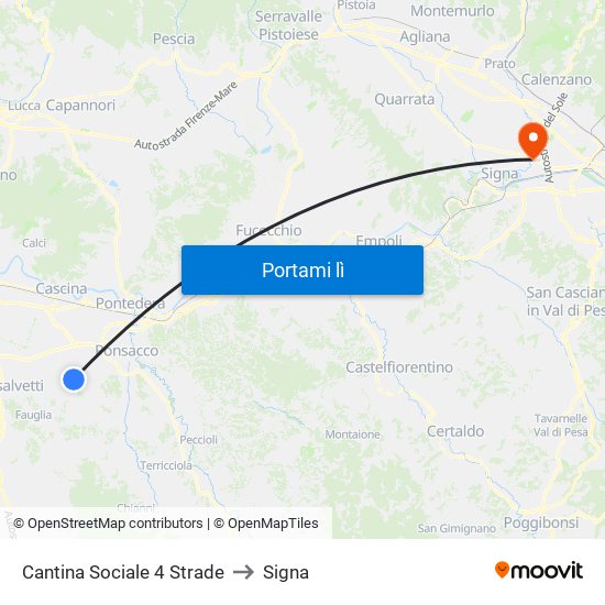 Cantina Sociale 4 Strade to Signa map