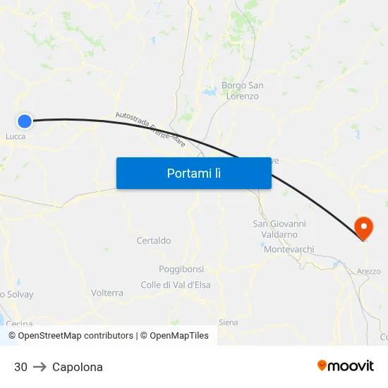 30 to Capolona map