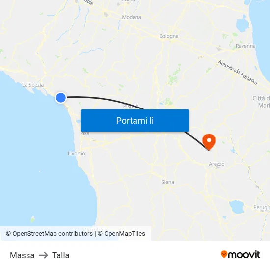 Massa to Talla map