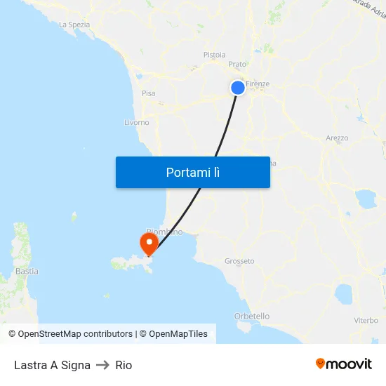 Lastra A Signa to Rio map