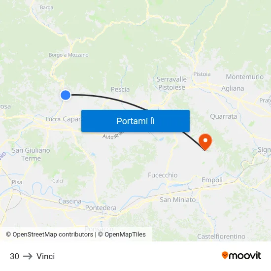 30 to Vinci map