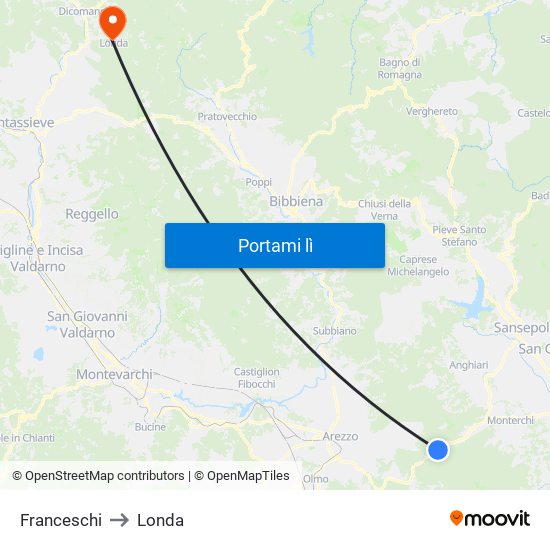 Franceschi to Londa map