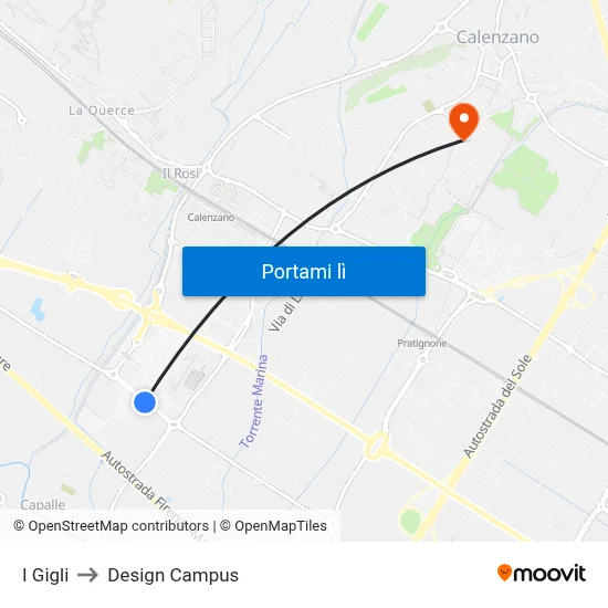 I Gigli to Design Campus map