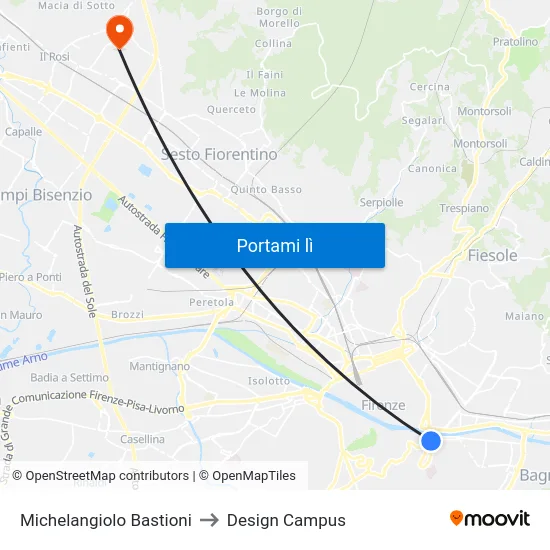 Michelangiolo Bastioni to Design Campus map