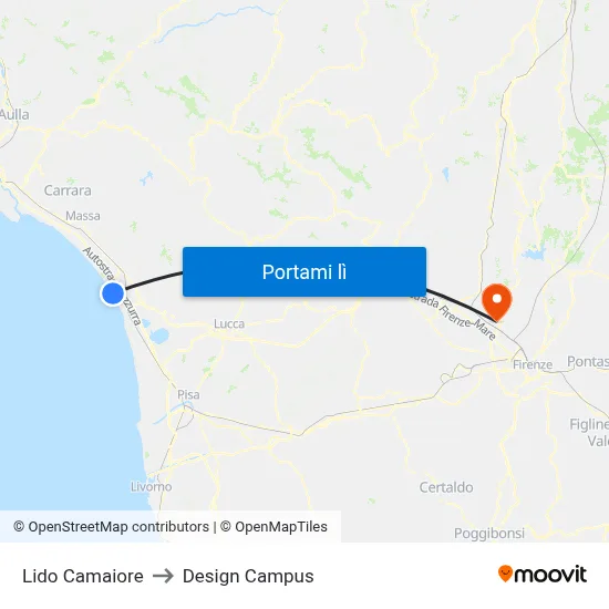 Lido Camaiore to Design Campus map