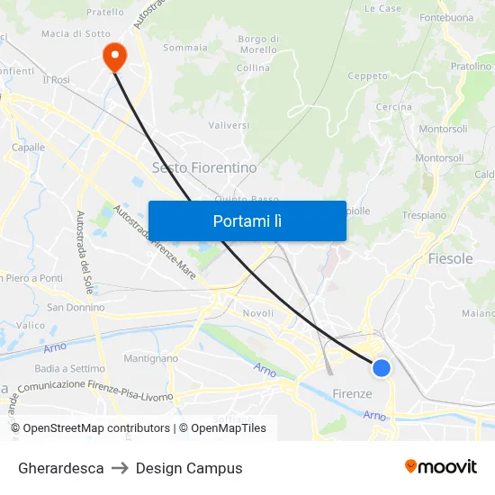 Gherardesca to Design Campus map