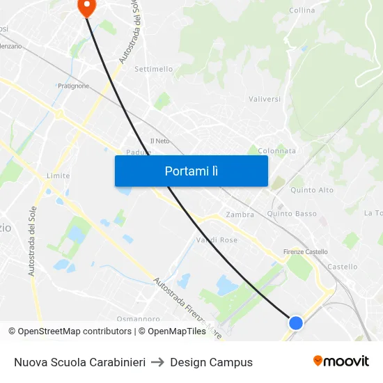 Nuova Scuola Carabinieri to Design Campus map