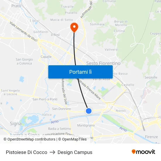 Pistoiese Di Cocco to Design Campus map