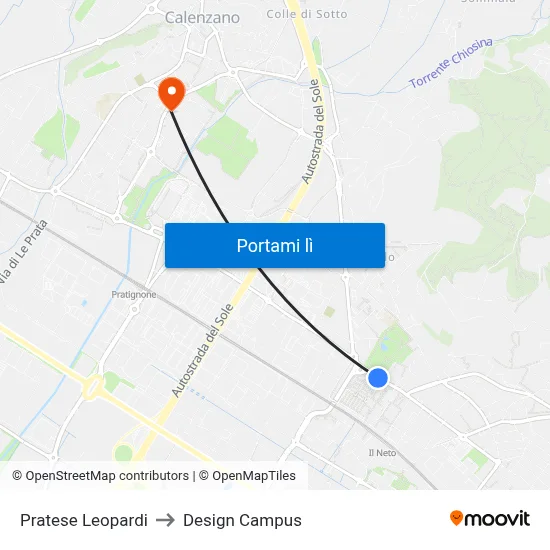 Pratese Leopardi to Design Campus map
