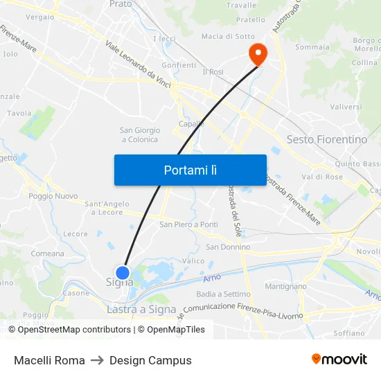 Macelli Roma to Design Campus map