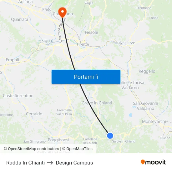 Radda In Chianti to Design Campus map