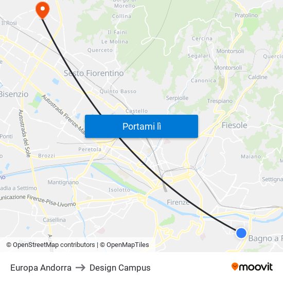 Europa Andorra to Design Campus map