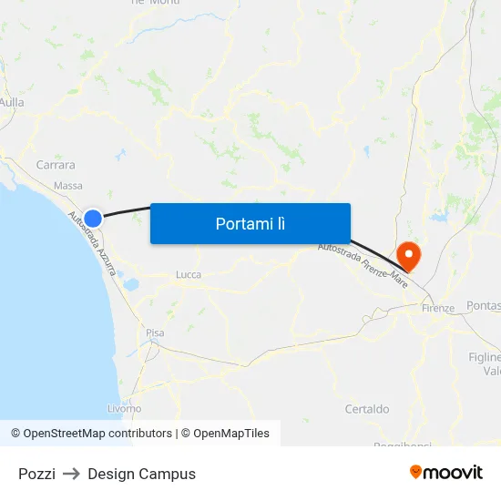 Pozzi to Design Campus map