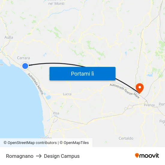 Romagnano to Design Campus map