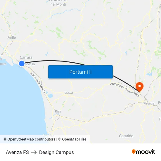 Avenza FS to Design Campus map