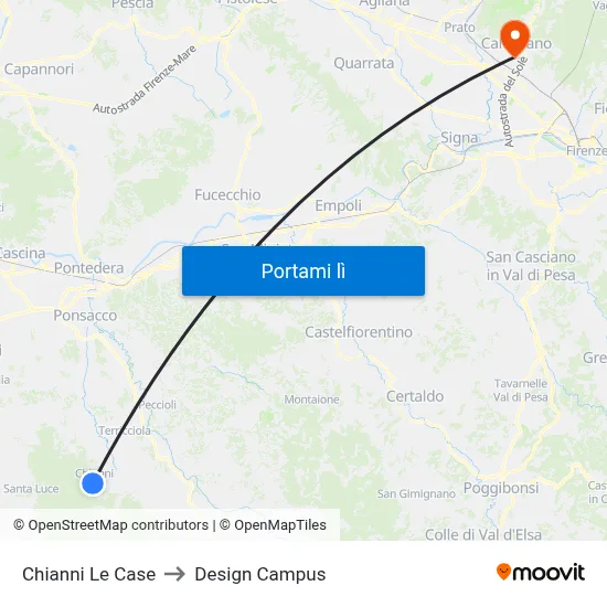 Chianni Le Case to Design Campus map