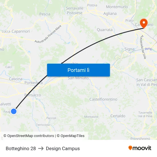 Botteghino 28 to Design Campus map