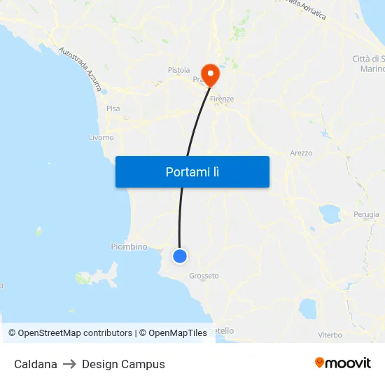 Caldana to Design Campus map