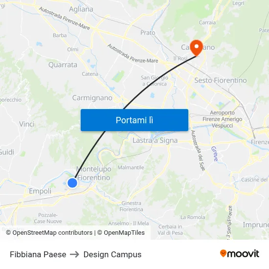 Fibbiana Paese to Design Campus map
