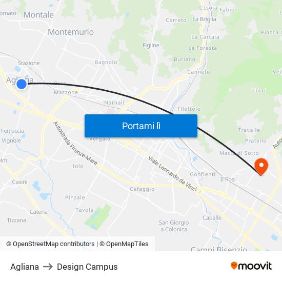 Agliana to Design Campus map
