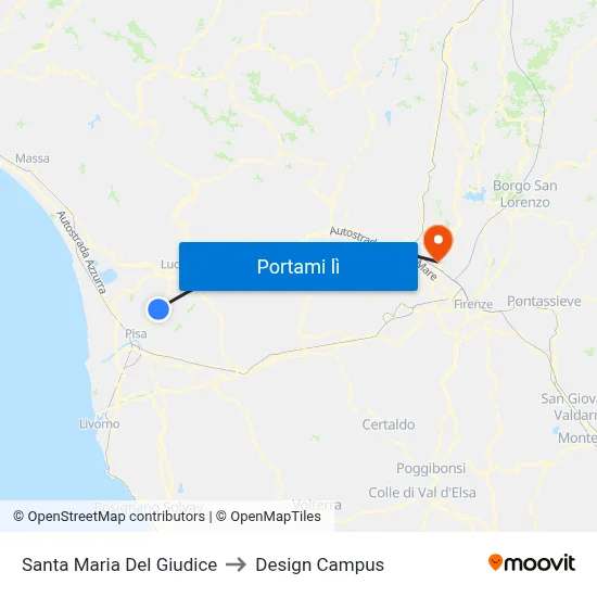 Santa Maria Del Giudice to Design Campus map