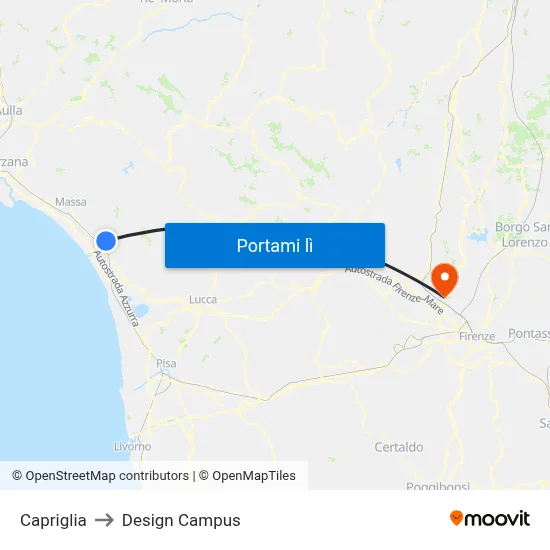 Capriglia to Design Campus map