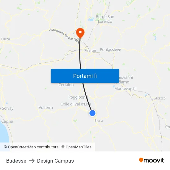 Badesse to Design Campus map