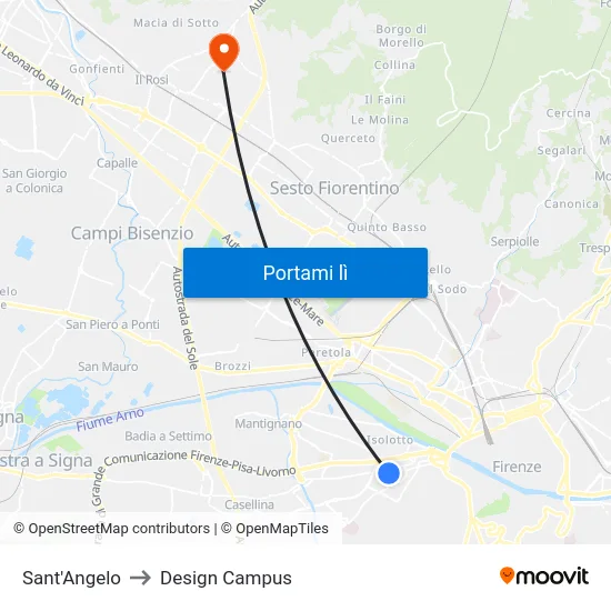 Sant'Angelo to Design Campus map