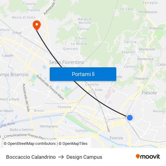 Boccaccio Calandrino to Design Campus map