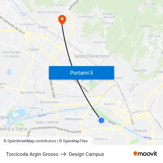 Torcicoda Argin Grosso to Design Campus map