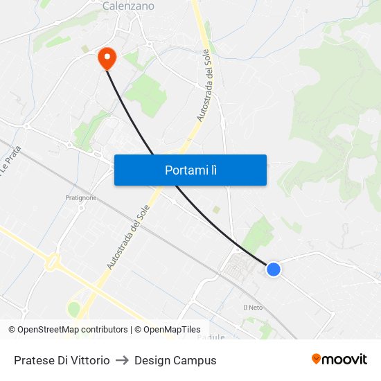 Pratese Di Vittorio to Design Campus map