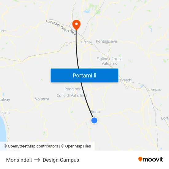 Monsindoli to Design Campus map