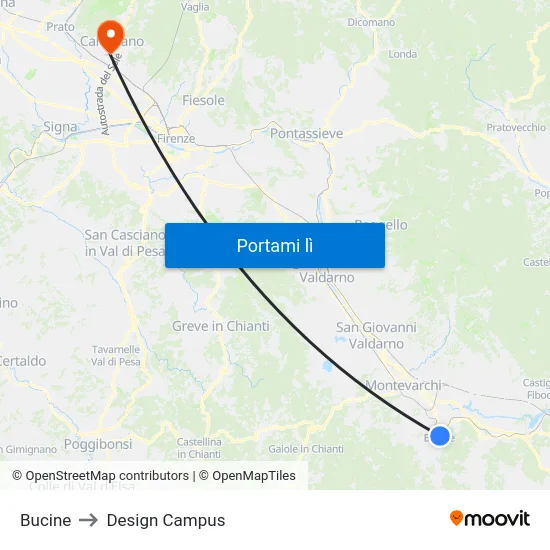 Bucine to Design Campus map