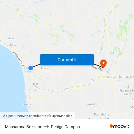 Massarosa Bozzano to Design Campus map