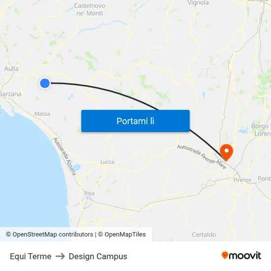 Equi Terme to Design Campus map