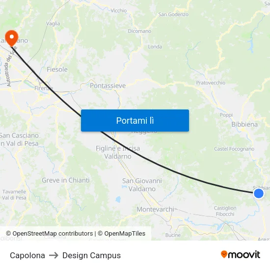 Capolona to Design Campus map