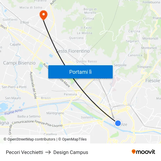 Pecori Vecchietti to Design Campus map