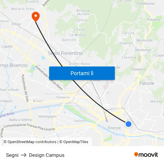 Segni to Design Campus map