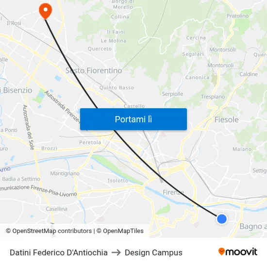 Datini Federico D'Antiochia to Design Campus map
