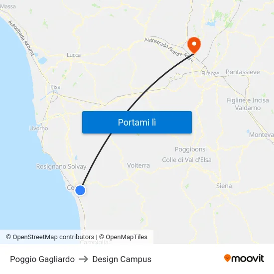 Poggio Gagliardo to Design Campus map