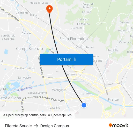 Filarete Scuole to Design Campus map