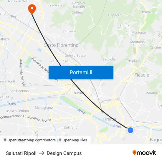 Salutati Ripoli to Design Campus map