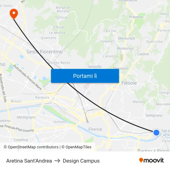 Aretina Sant'Andrea to Design Campus map