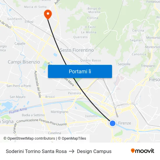 Soderini Torrino Santa Rosa to Design Campus map