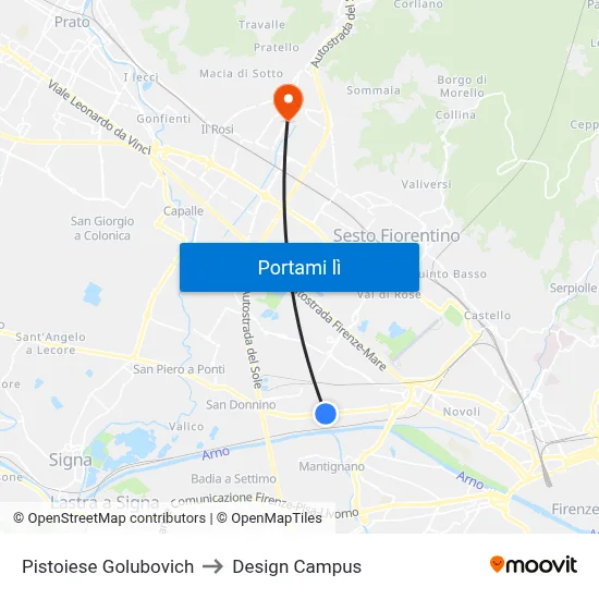 Pistoiese Golubovich to Design Campus map