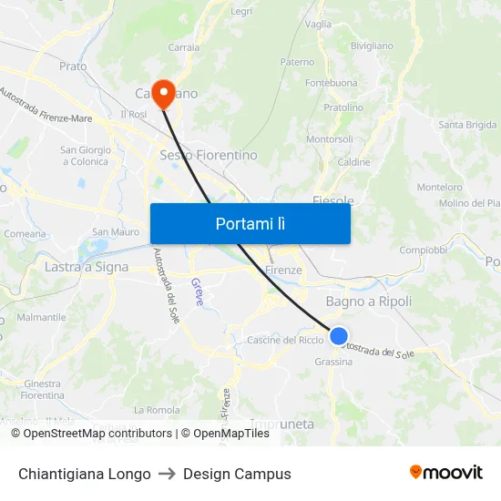 Chiantigiana Longo to Design Campus map